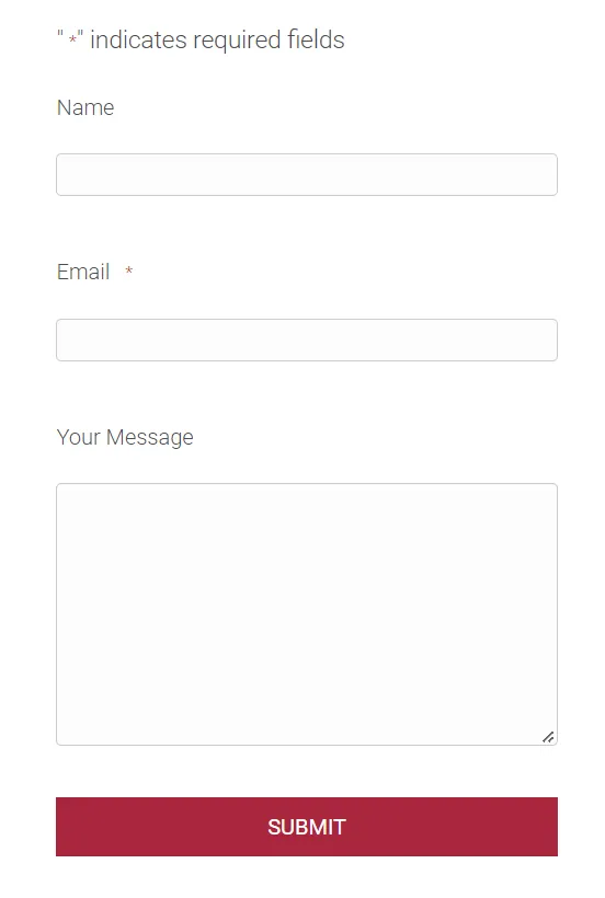 empty form