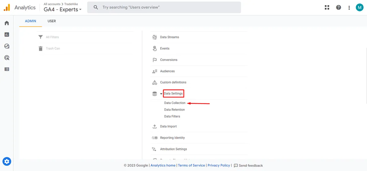 data settings and data collection