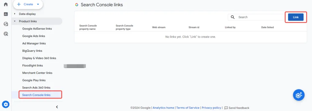 Next, it is important that you integrate Search Console with GA4. This allows you to view and analyze