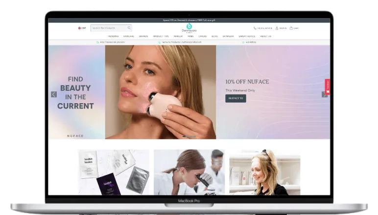 Dermacare Direct website