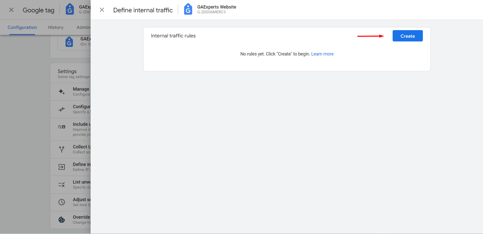 create internal traffic