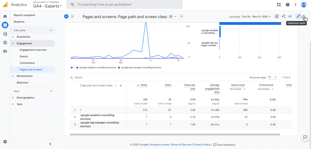 customize reports