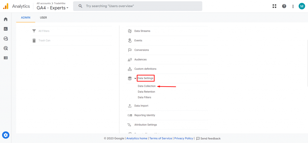 data settings and data collection